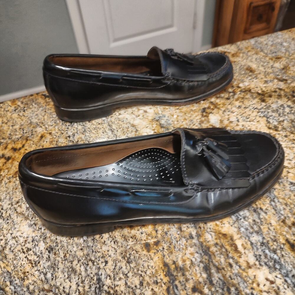 G.H. Bass & Co. Black Leather Mens Loafers Size 9.5D Layton - Picture 5 of 14